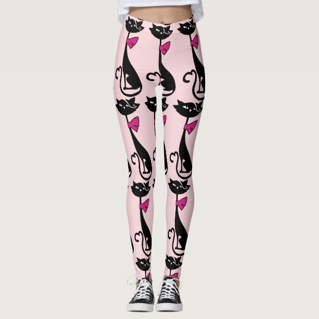 LEGGINGS CHAT NOIR RETRO LEGINGS (Devant)