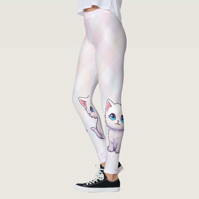 Leggings Chat rose (Gauche)