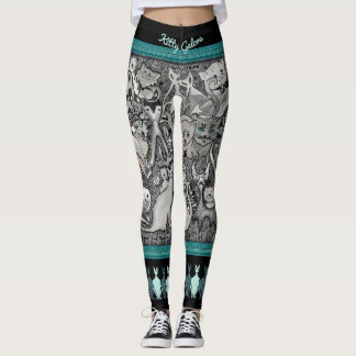 Leggings Chat-UN-Listeuses personnalisées