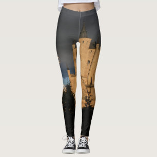 Leggings Château médiéval personnalisé Mode Yoga Nom