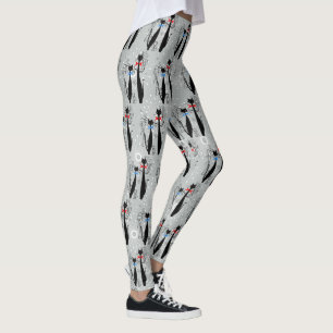 Leggings Chats Cool modernes de l'ère rétro atomique du mil