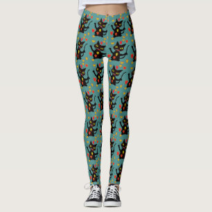 Leggings Chats de créateurs et jambières de coeur