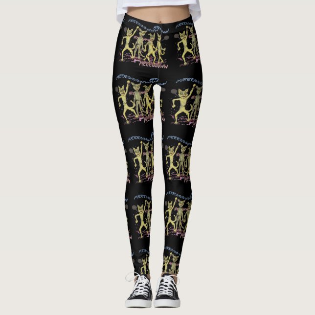 Leggings Chats de zombi (Devant)
