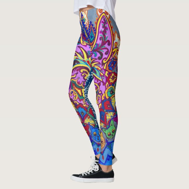 Leggings Chats décoratifs de Louis Wain (Gauche)