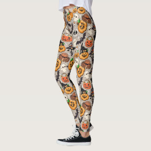 Leggings Chats d'Halloween Fête Drôle