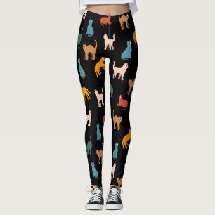 Leggings Chats sur le noir
