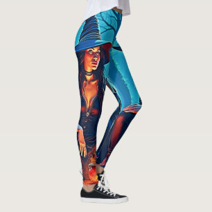 Leggings Chaudière ensorcelée des sorcières mystiques