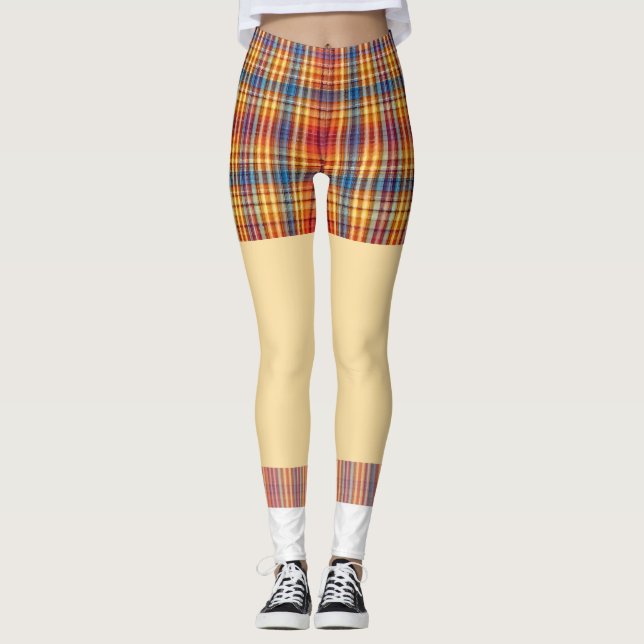 Leggings Chaussettes de golf amusant motif (Devant)