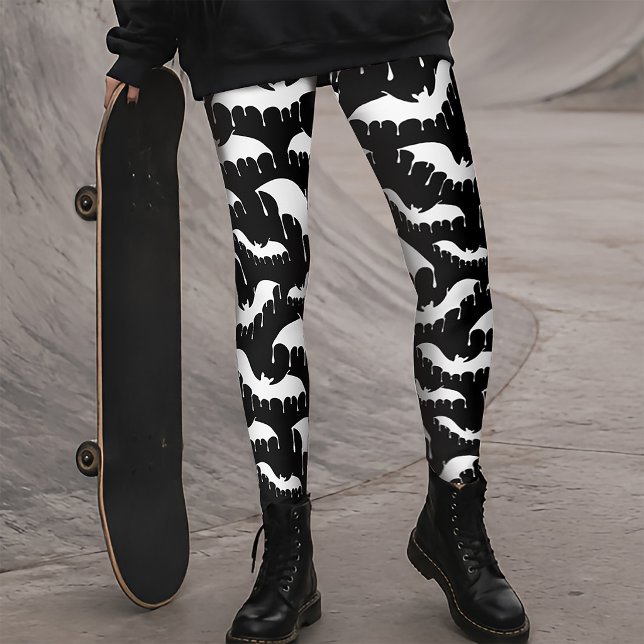 Leggings Chauves-souris blanches Papillon Nu Gothique Alter (Créateur téléchargé)