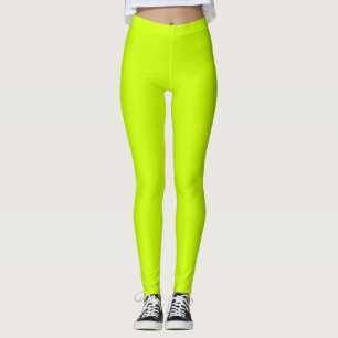 Leggings Chaux électrique Couleur solide