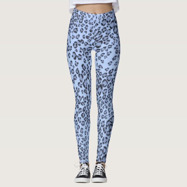 LEGGINGS CHEETAH BLEUE (Devant)