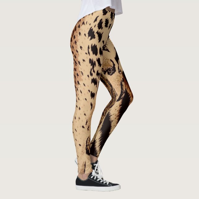 Leggings Cheetah Leopard Zebra & Tiger Poster de animal (Droite)
