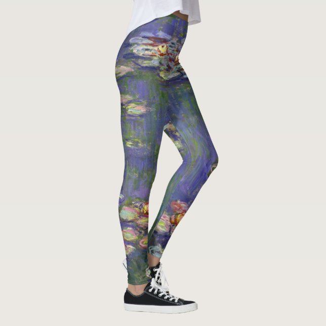 Leggings Chefs-d'œuvre de peinture de Nymphéas de Monet (Droite)