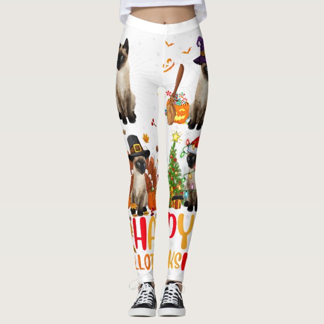 Leggings Chemises Halloween Femmes Hommes Enfants Halloween (Devant)