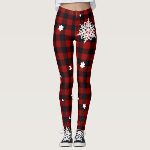 Leggings Chèque rouge Noël