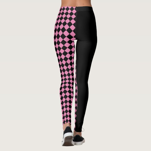 Leggings Chèques / Noir (Dos)