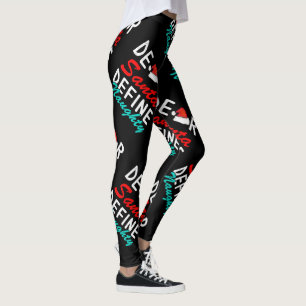 Leggings Cher Père Noël, Définir Naughty—Joli Noël