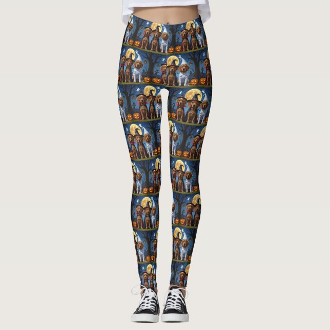 Leggings Chesapeake Bay Terrier Citrouille Halloween Funny (Devant)
