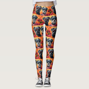 Leggings Chesapeake Bay Terrier Heart Roses Saint-Valentin