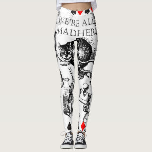 Leggings Cheshire Chat classique alice au merveilleux fou