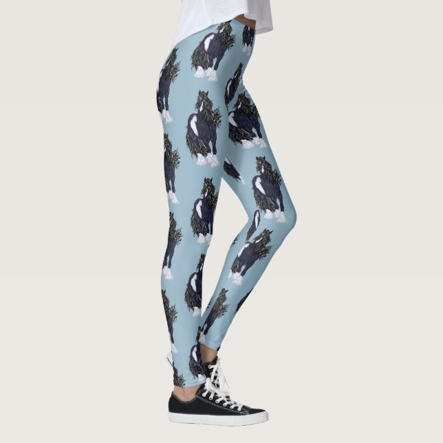 Leggings Cheval de trait Gypsy Vanner (Droite)