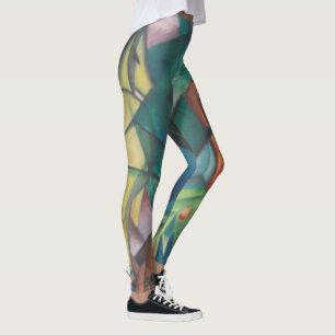 Leggings Cheval et Aigle par Franz Marc, Art Cubisme Vintag