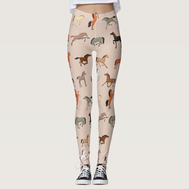 Leggings Cheval Imprimer Motif, Garçons Filles & Enfants, C (Devant)