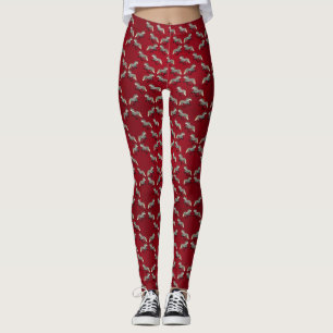 Leggings Cheval islandais Astra en rouge