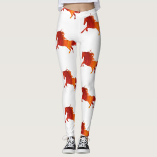 Leggings Cheval, Jambes de Cheval Feu Sauvage