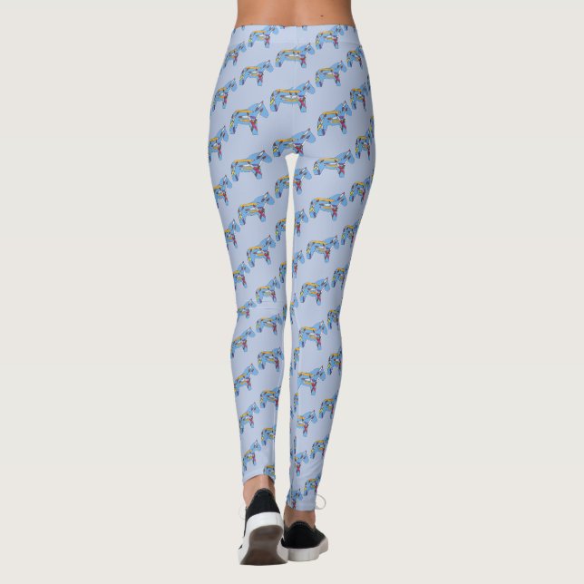 Leggings Chevaux Dala de classe d'art (Dos)
