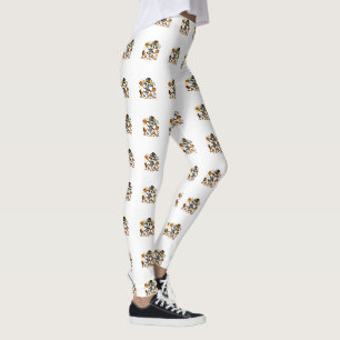Leggings Chèvre squelette fantomatique mignonne avec chapea