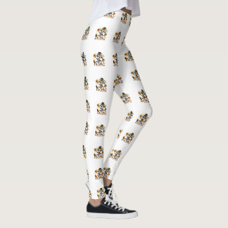 Leggings Chèvre squelette fantomatique mignonne avec chapea