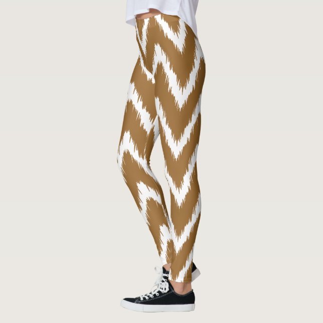 Leggings Chevrons Brown sucrière sud Cottage (Gauche)