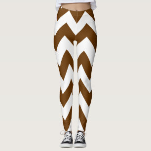 Leggings Chevrons neutres de muscade