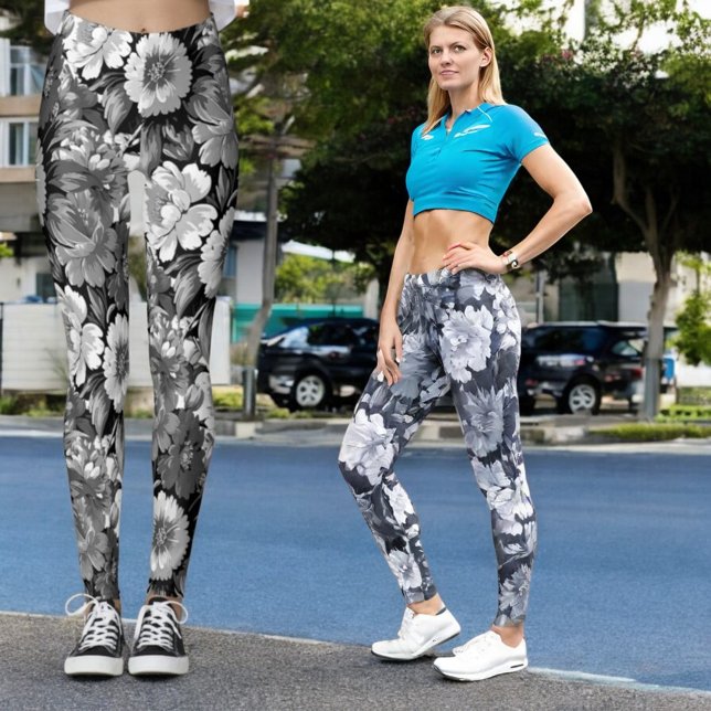 Leggings chic de rue Floral (Créateur téléchargé)