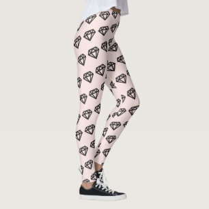 Leggings Chic Diamants Noirs Mariage de fête de mariée élég