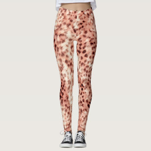 Leggings Chic Joli Rose Gold Leopard