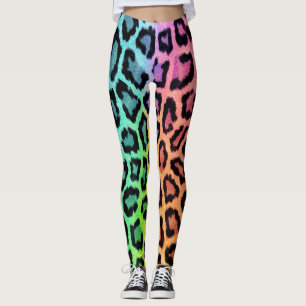 Leggings Chic Motif léopard coloré