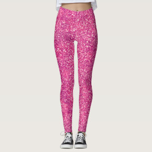 Leggings Chic rose Faux Parties scintillant Sparkles Girl G