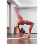 Leggings Chic rouge et Saumon rose peigne de miel<br><div class="desc">Les Leggings de Chic Red and Salmon Pink Honeycomb.</div>