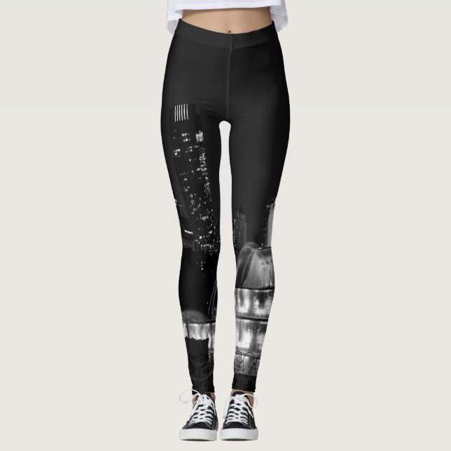Leggings Chicago Grant Park Échelle de gris (Devant)