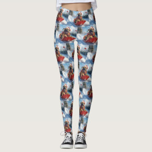 Leggings Chien Bullmastiff en traîneau Laissez tomber la ne