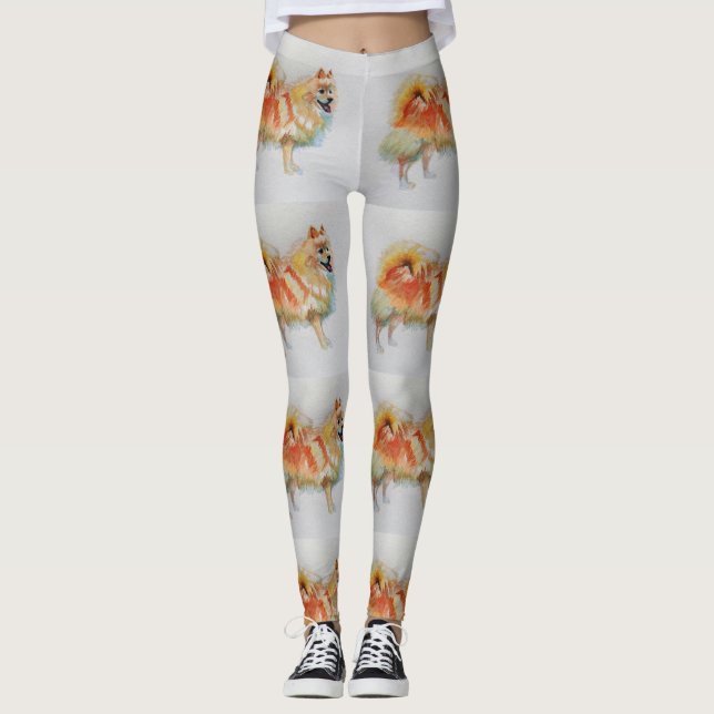 Leggings Chien Chien Chien Chien Chien Chien Allemand Spitz (Devant)