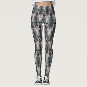 Leggings Chien Chin japonais équitation moto Noël
