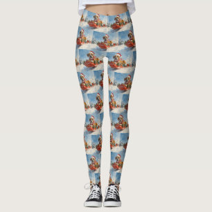 Leggings Chien de boxe dans la corniche laissez-le neiger N