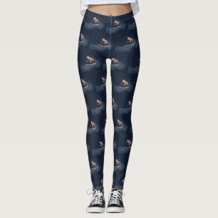 Leggings Chien de taureau neige hiver