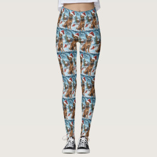 Leggings Chien d'hiver belge Malinoi Wonderland Noël