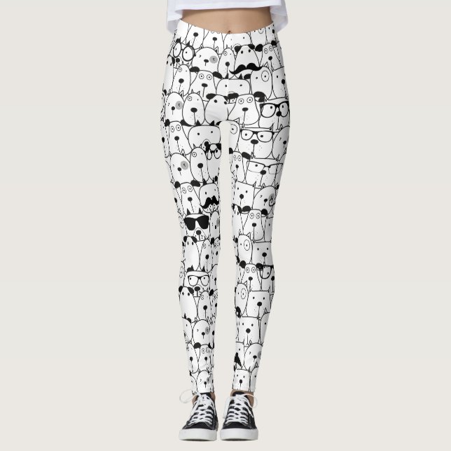 Leggings Chien drôle (Devant)