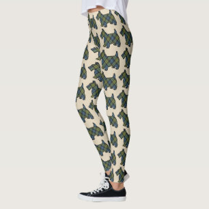 Leggings Chien écossais de Campbell Tartan