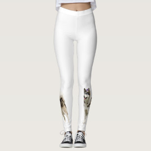 Leggings Chien enroué, guêtres enrouées de coutume d'amo